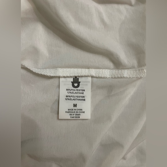 Spiritual Gangster NWT White Graphic Tank Top Namaste Active Muscle Tee Size M - Picture 6 of 6